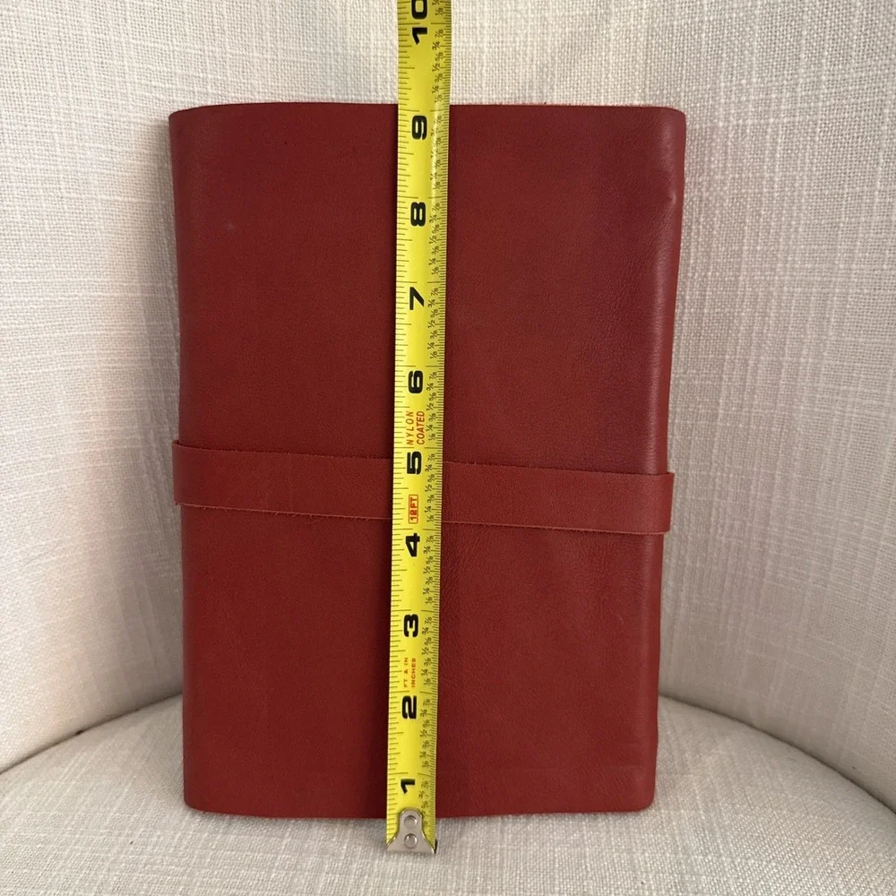9x5 Inch sketchbook Leather blank page diary Leather diary for travel Leaf Print